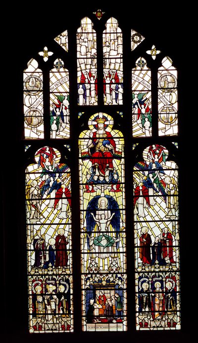 Window in Worcester Cathedral, 15th century by English School